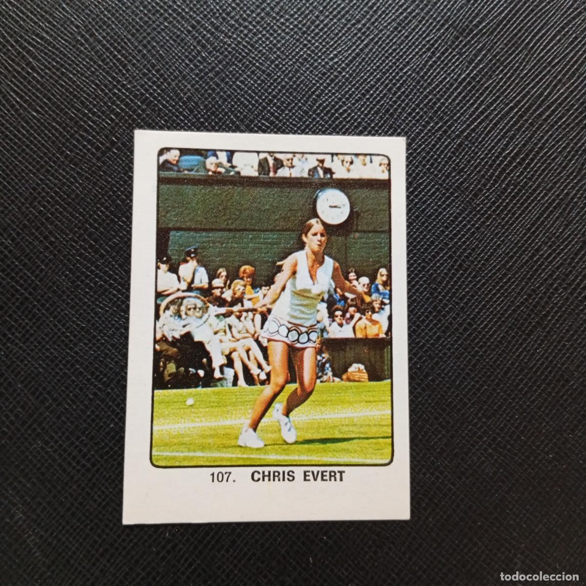 Collezionismo sportivo: 107 CHRIS EVERT TENIS KEISA CAMPEONES MUNDIAL 74 CROMO FUTBOL 1974 - DESPEGADO - A82 PG298