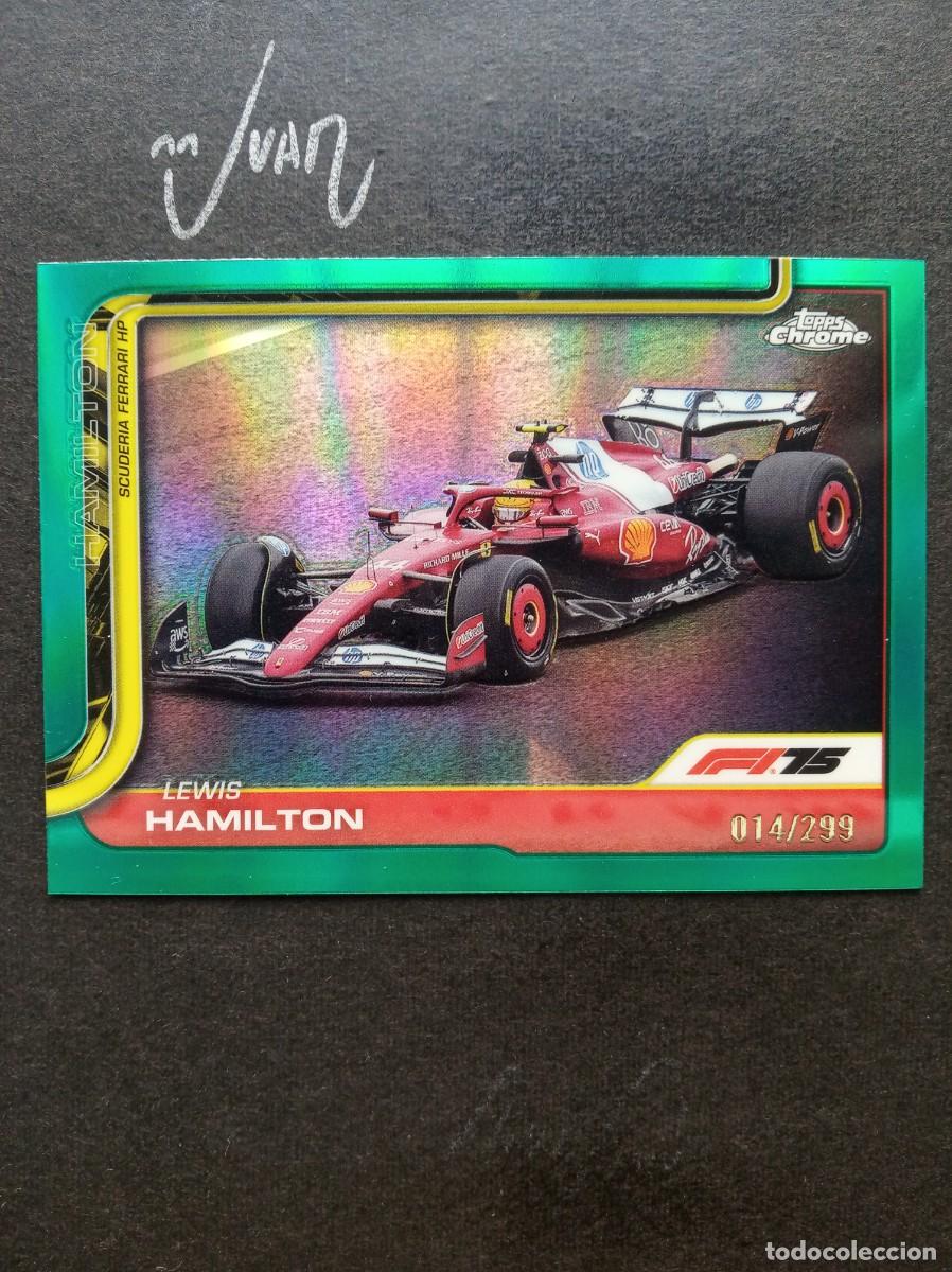 Coleccionismo deportivo: NUMERADA A #/299 LEWIS HAMILTON FERRARI &reg; SCUDERIA HP FORMULA 1 ONE F1 TOPPS CHROME 2025 25 NUEVO