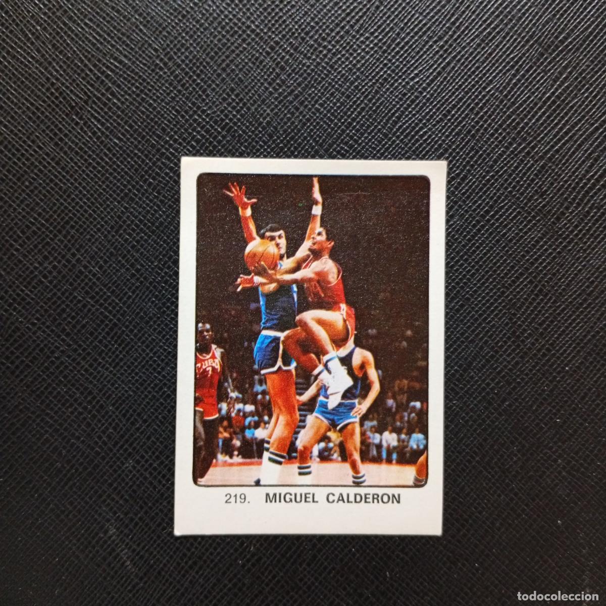 Collezionismo sportivo: 219 MIGEUL CALDERON BALONCESTO KEISA CAMPEONES MUNDIAL 74 CROMO FUTBOL 1974 - DESPEGADO - A82 PG379