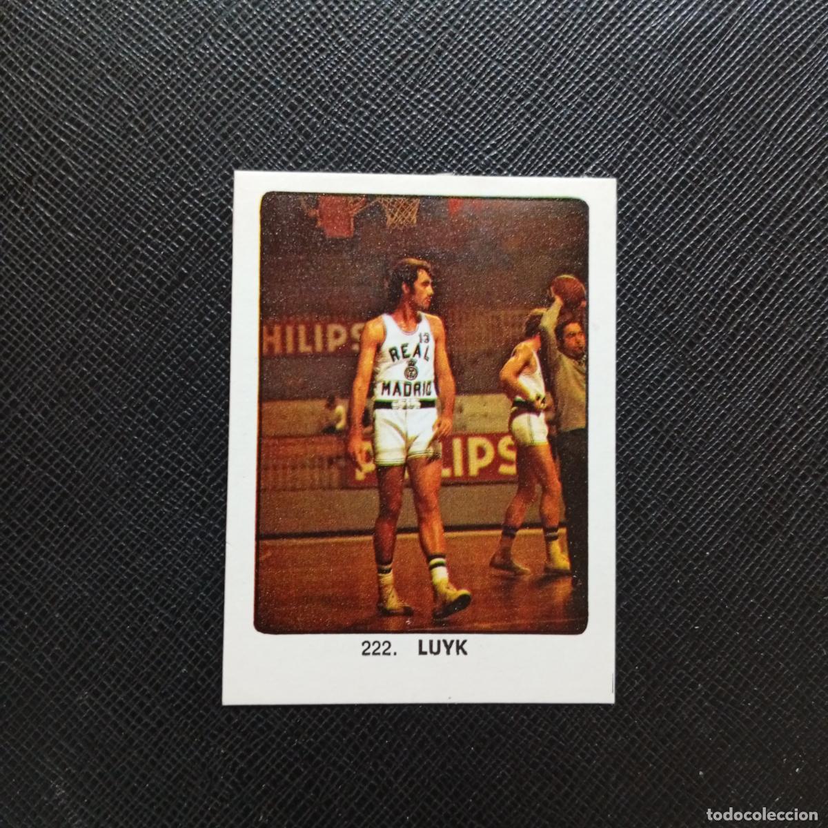 Coleccionismo deportivo: 222 LUYK REAL MADRID BALONCESTO KEISA CAMPEONES MUNDIAL 74 CROMO FUTBOL 1974 - DESPEGADO - A82 PG379