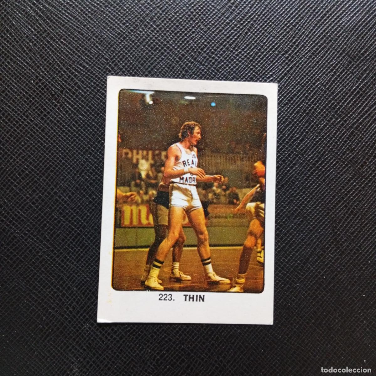 Coleccionismo deportivo: 223 THIN REAL MADRID BALONCESTO KEISA CAMPEONES MUNDIAL 74 CROMO FUTBOL 1974 - DESPEGADO - A82 PG379