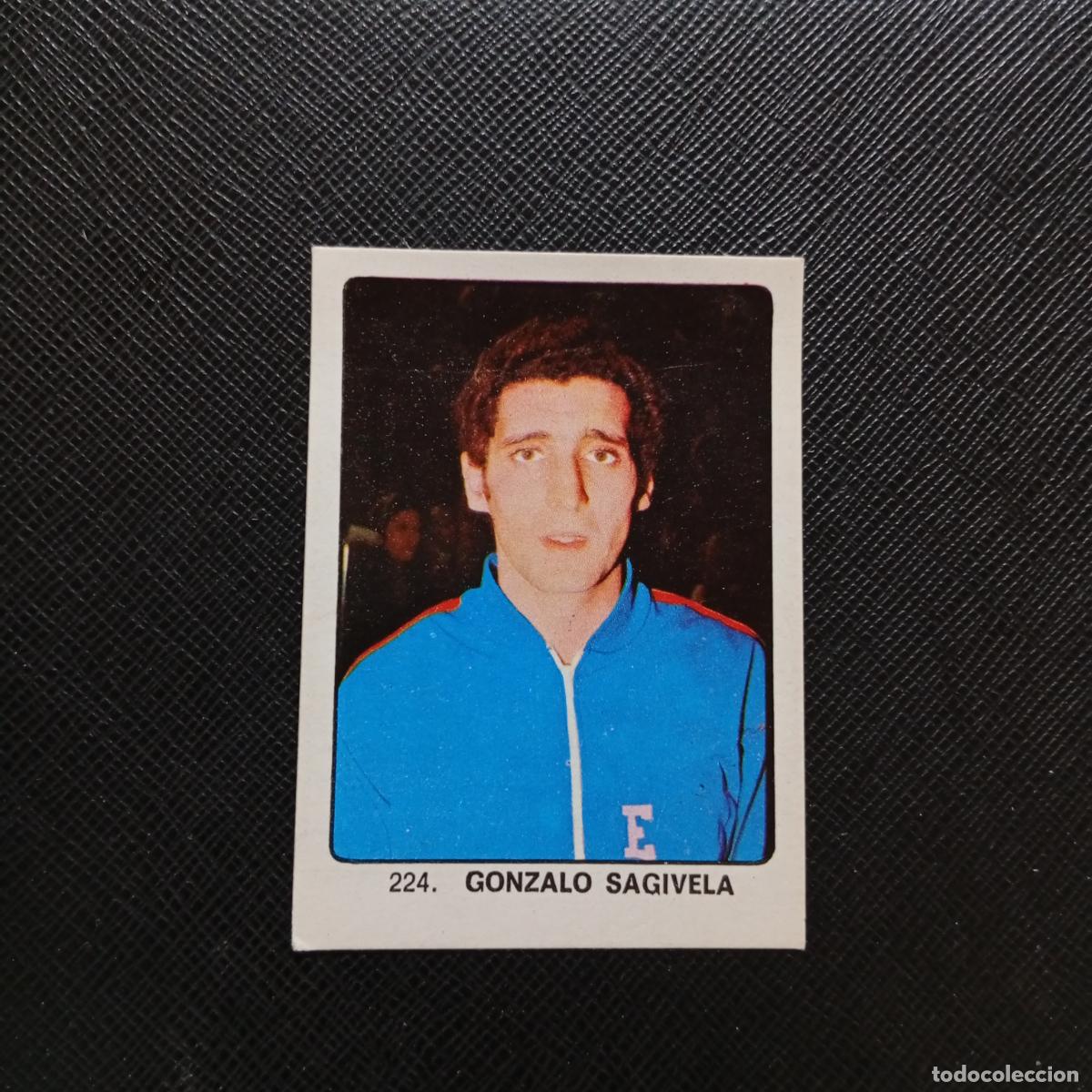 Collezionismo sportivo: 224 GONZALO SAGIVELA BALONCESTO KEISA CAMPEONES MUNDIAL 74 CROMO FUTBOL 1974 - DESPEGADO - A82 PG379
