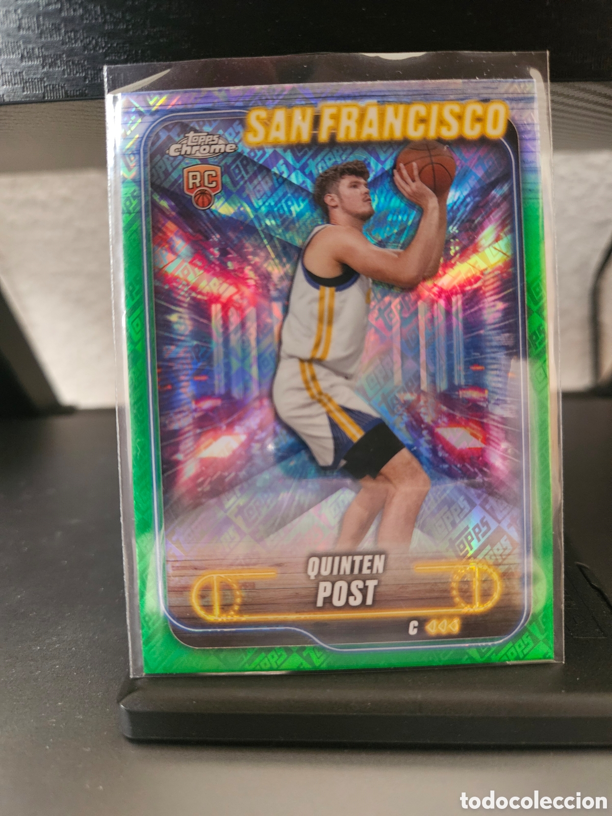 Coleccionismo deportivo: Carta Quinten Post Topps Chrome Green Parallel RC