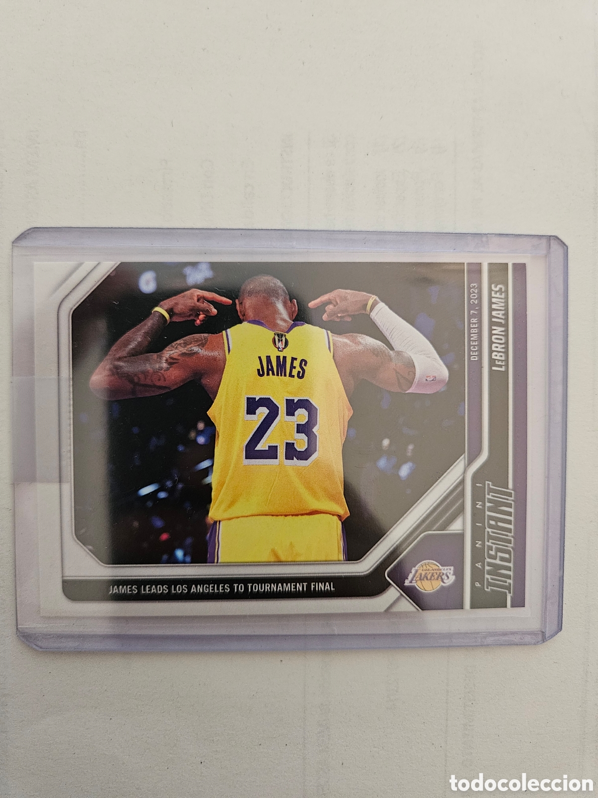 Sports collectibles: 139 LeBRON JAMES 22 23 JAMES LEADS LOS ANGELES TO TOURNAMENT FINAL 1/167 PANINI INSTANT 07/12/2023