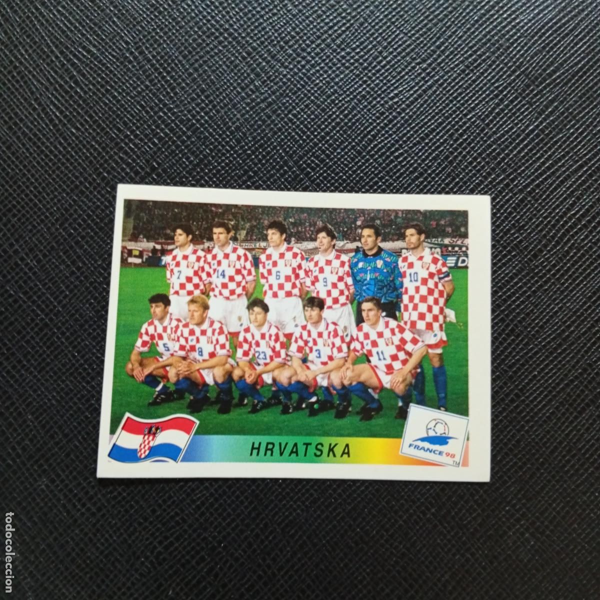 Coleccionismo deportivo: 534 ALINEACION CROACIA PANINI 1998 MUNDIAL CROMO FUTBOL FRANCIA 98 - SIN PEGAR - A12 PG82