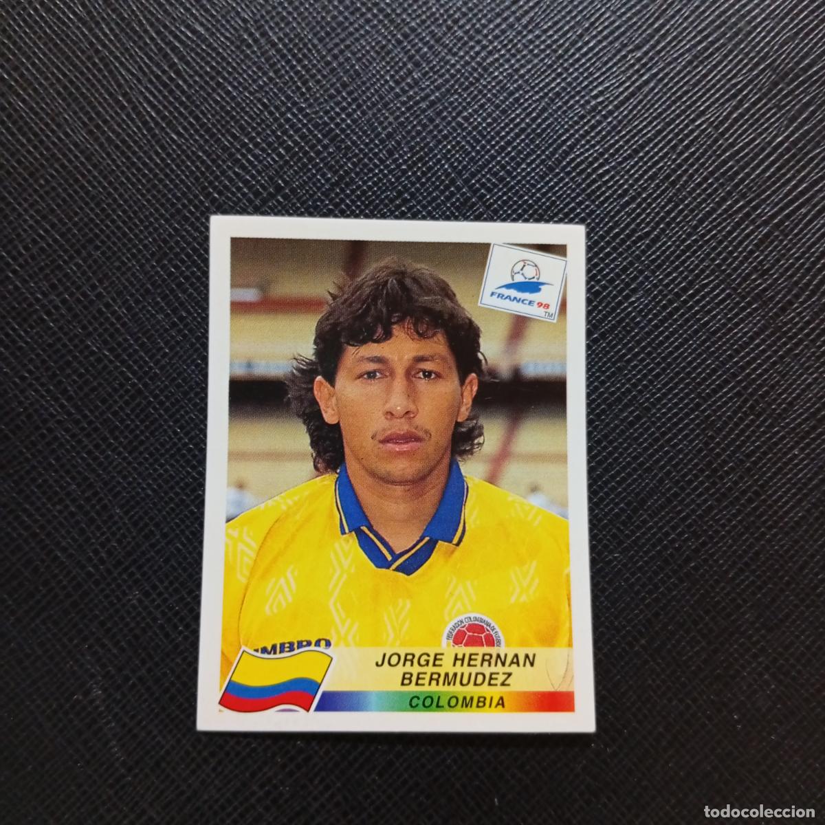 Coleccionismo deportivo: 449 HERNAN BERMUDEZ COLOMBIA PANINI 1998 MUNDIAL CROMO FUTBOL FRANCIA 98 - SIN PEGAR - A12 PG190