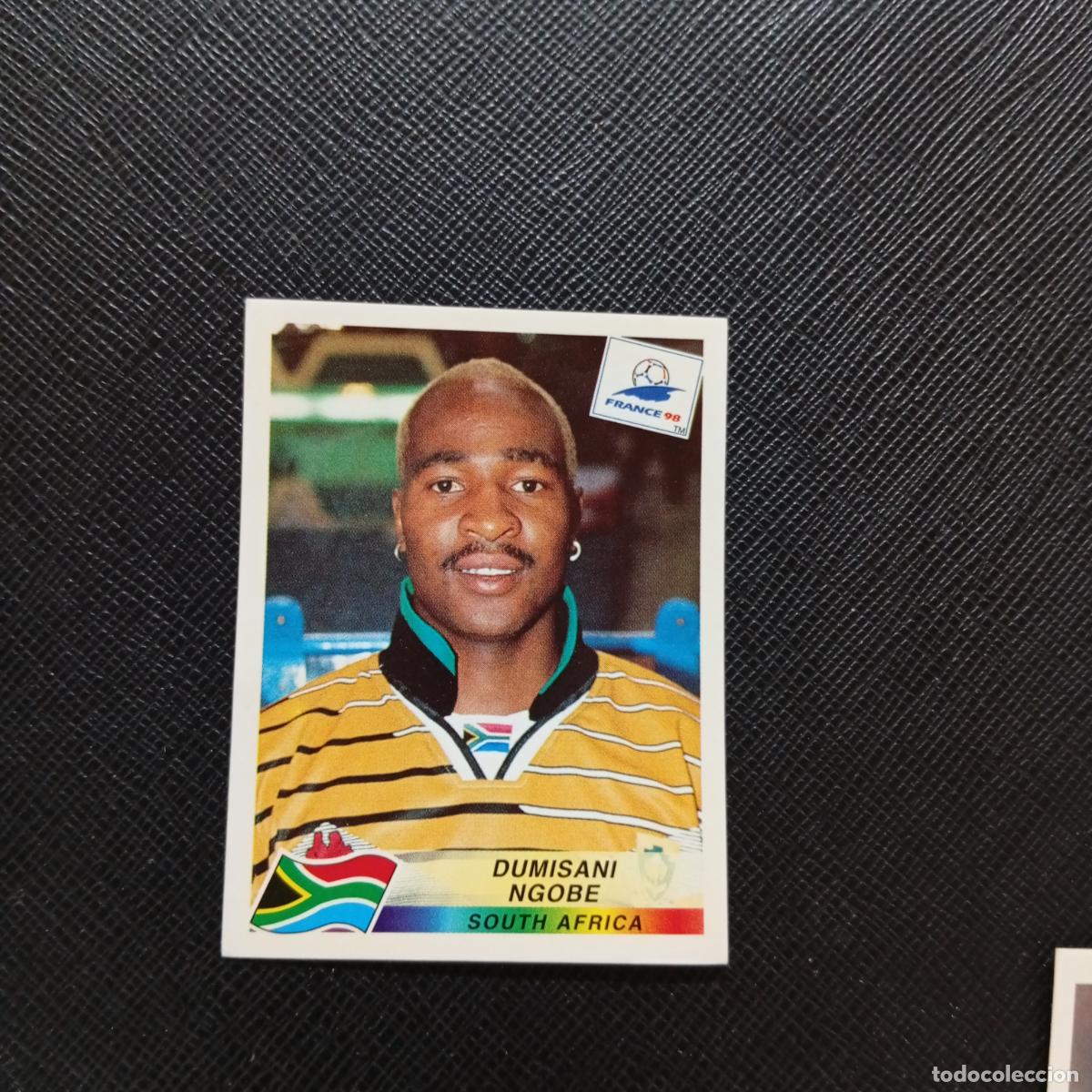 Sammelleidenschaft Sport: 186 DUMISANI NGOBE SOUTH AFRICA PANINI 1998 MUNDIAL CROMO FUTBOL FRANCIA 98 - SIN PEGAR - A12 PG325