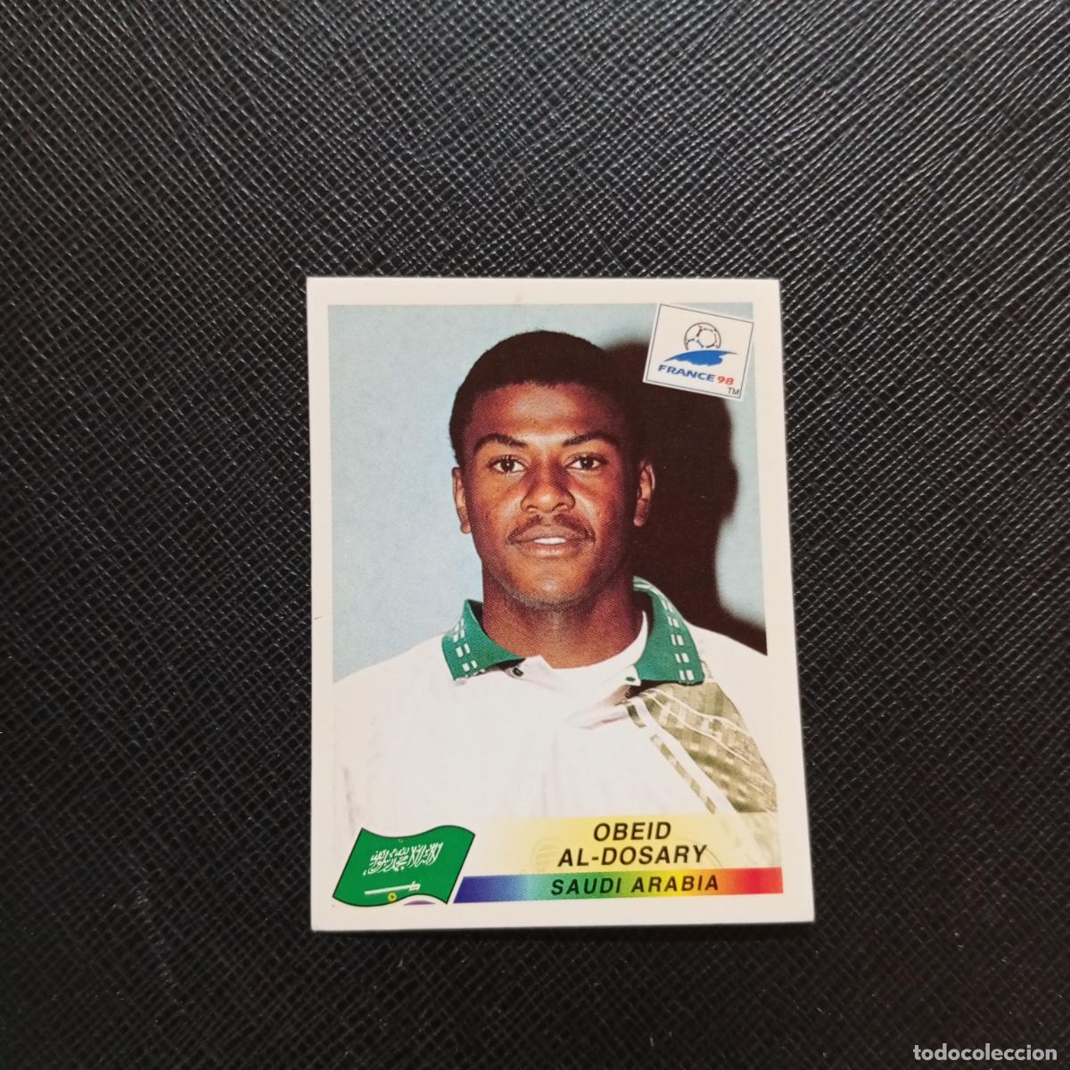 Sammelleidenschaft Sport: 203 AL DOSARY ARABIA SAUDI PANINI 1998 MUNDIAL CROMO FUTBOL FRANCIA 98 - SIN PEGAR - A12 PG352