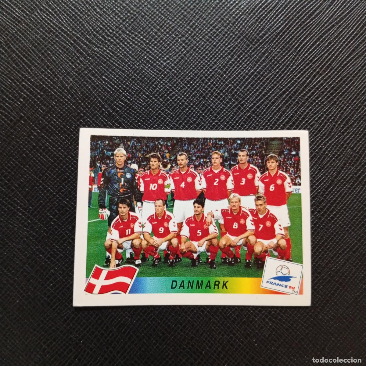 Colecionismo desportivo: 210 ALINEACION DINAMARCA PANINI 1998 MUNDIAL CROMO FUTBOL FRANCIA 98 - SIN PEGAR - A12 PG352