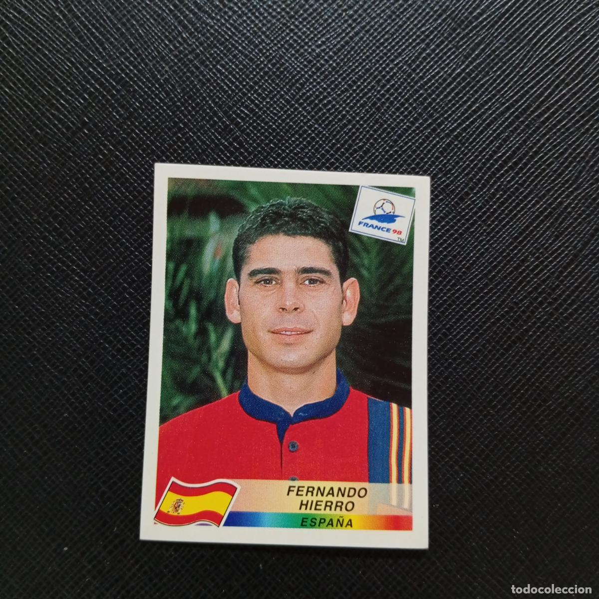 Colecionismo desportivo: 237 HIERRO ESPA&Ntilde;A PANINI 1998 MUNDIAL CROMO FUTBOL FRANCIA 98 - SIN PEGAR - A12 PG370 NO TROQUELADO