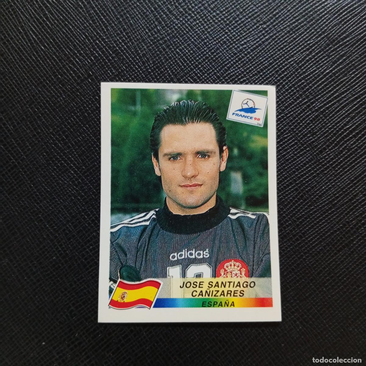 Coleccionismo deportivo: 245 CA&Ntilde;IZARES ESPA&Ntilde;A PANINI 1998 MUNDIAL FUTBOL FRANCIA 98 - SIN PEGAR - A12 PG370 NO TROQUELADO