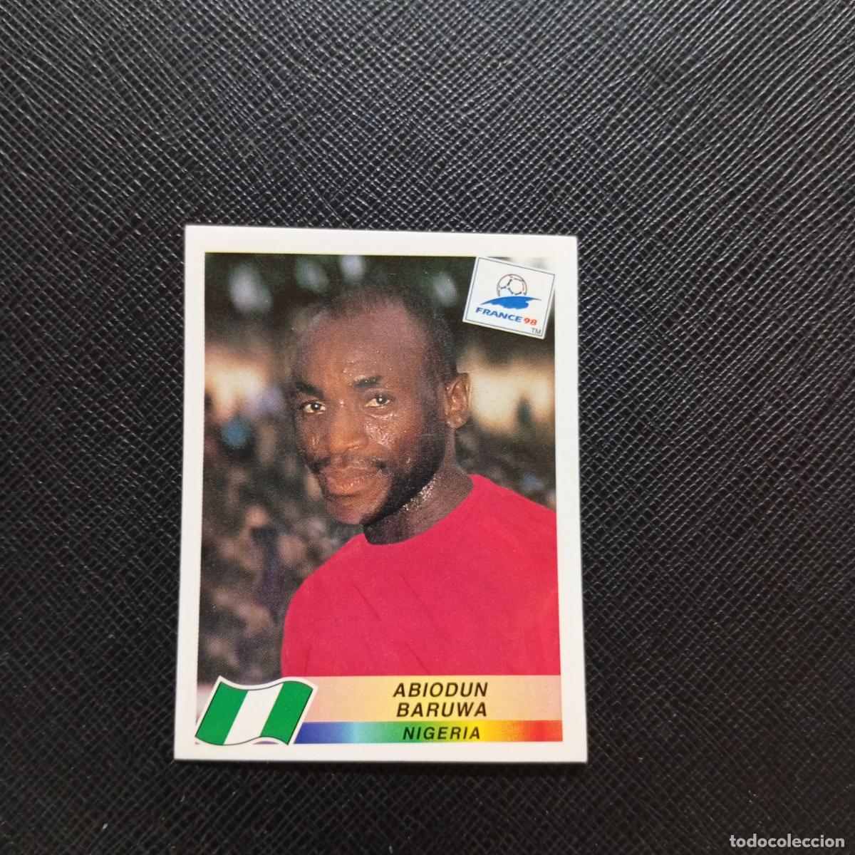 Colecionismo desportivo: 247 ABIODUN BARUWA NIGERIA PANINI 1998 MUNDIAL CROMO FUTBOL FRANCIA 98 - SIN PEGAR - A12 PG370