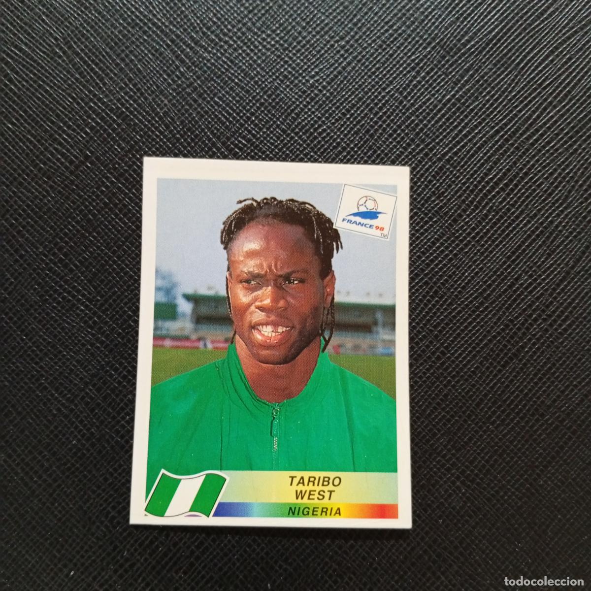 Colecionismo desportivo: 248 TARIBO WEST NIGERIA PANINI 1998 MUNDIAL CROMO FUTBOL FRANCIA 98 - SIN PEGAR - A12 PG370