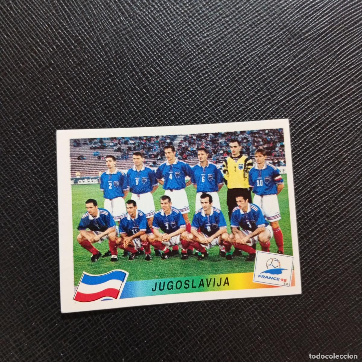 Colecionismo desportivo: 389 ALINEACION YUGOSLAVIA PANINI 1998 MUNDIAL CROMO FUTBOL FRANCIA 98 - SIN PEGAR - A12 PG424