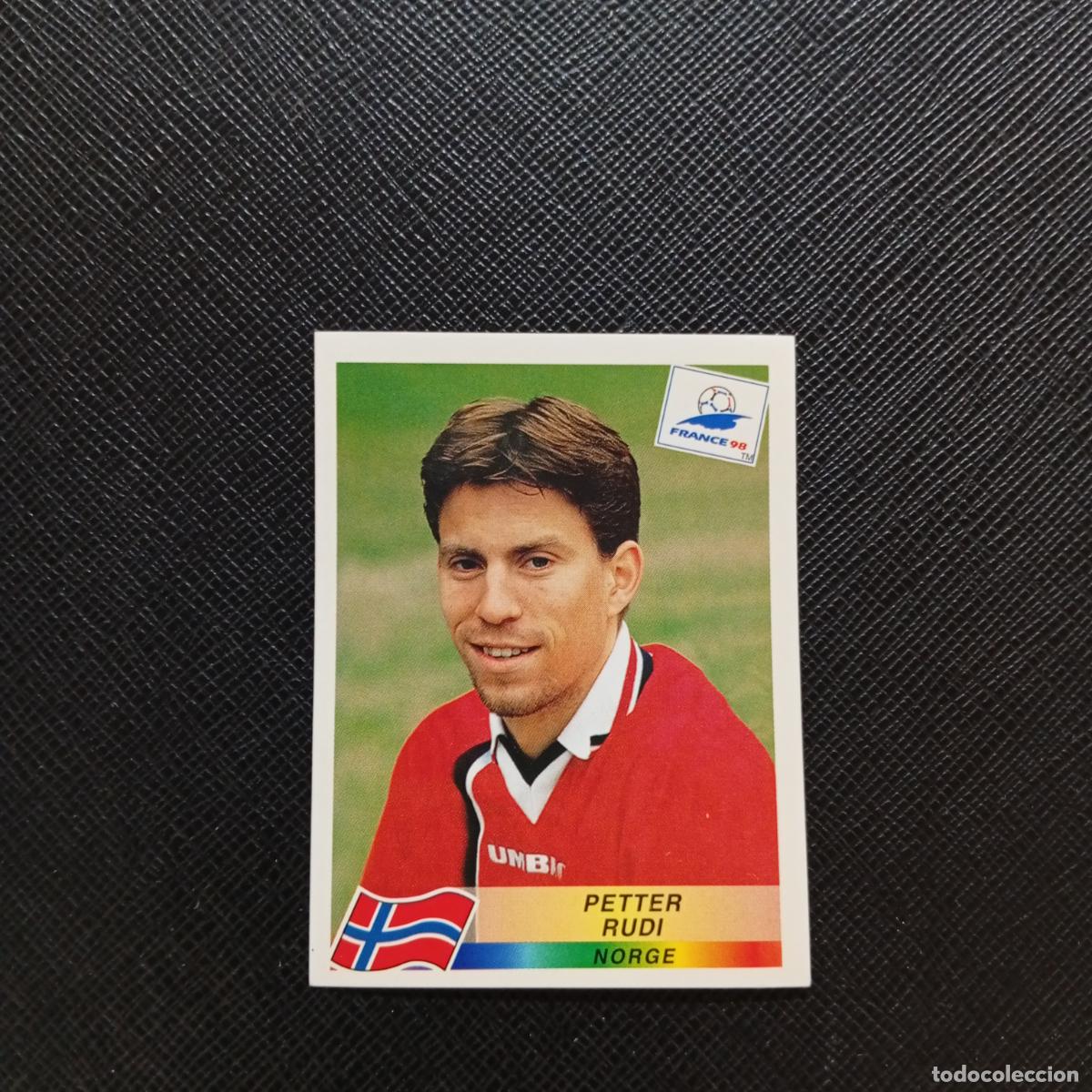 Coleccionismo deportivo: 77 PETTER RUDI NORUEGA PANINI 1998 MUNDIAL CROMO FUTBOL FRANCIA 98 - SIN PEGAR - A12 PG460