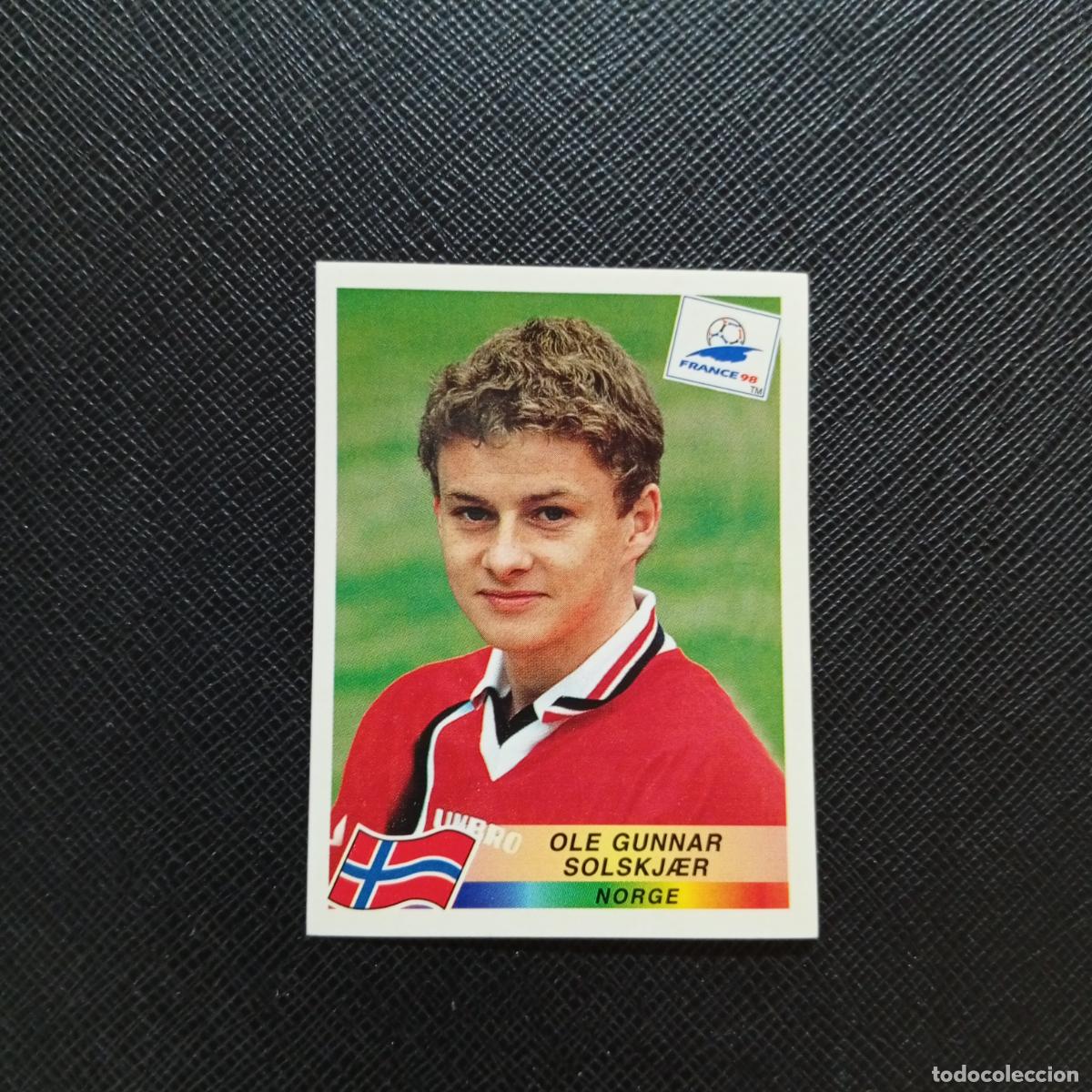 Coleccionismo deportivo: 83 SOLSKJAER NORUEGA PANINI 1998 MUNDIAL CROMO FUTBOL FRANCIA 98 - SIN PEGAR - A12 PG460