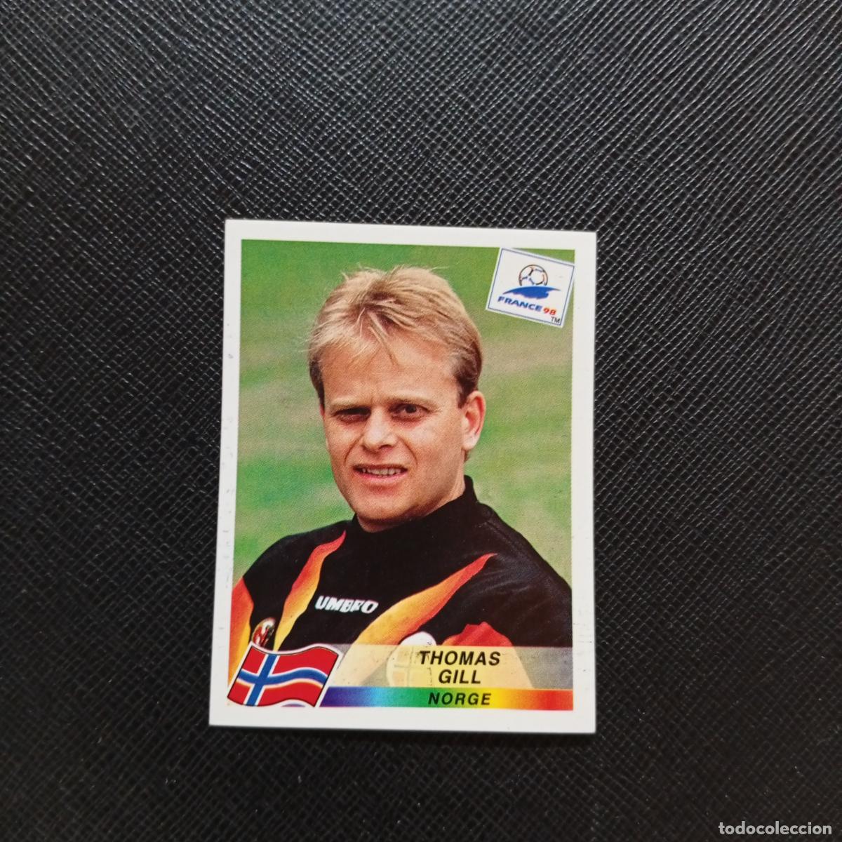 Coleccionismo deportivo: 84 THOMAS GILL NORUEGA PANINI 1998 MUNDIAL CROMO FUTBOL FRANCIA 98 - SIN PEGAR - A12 PG460