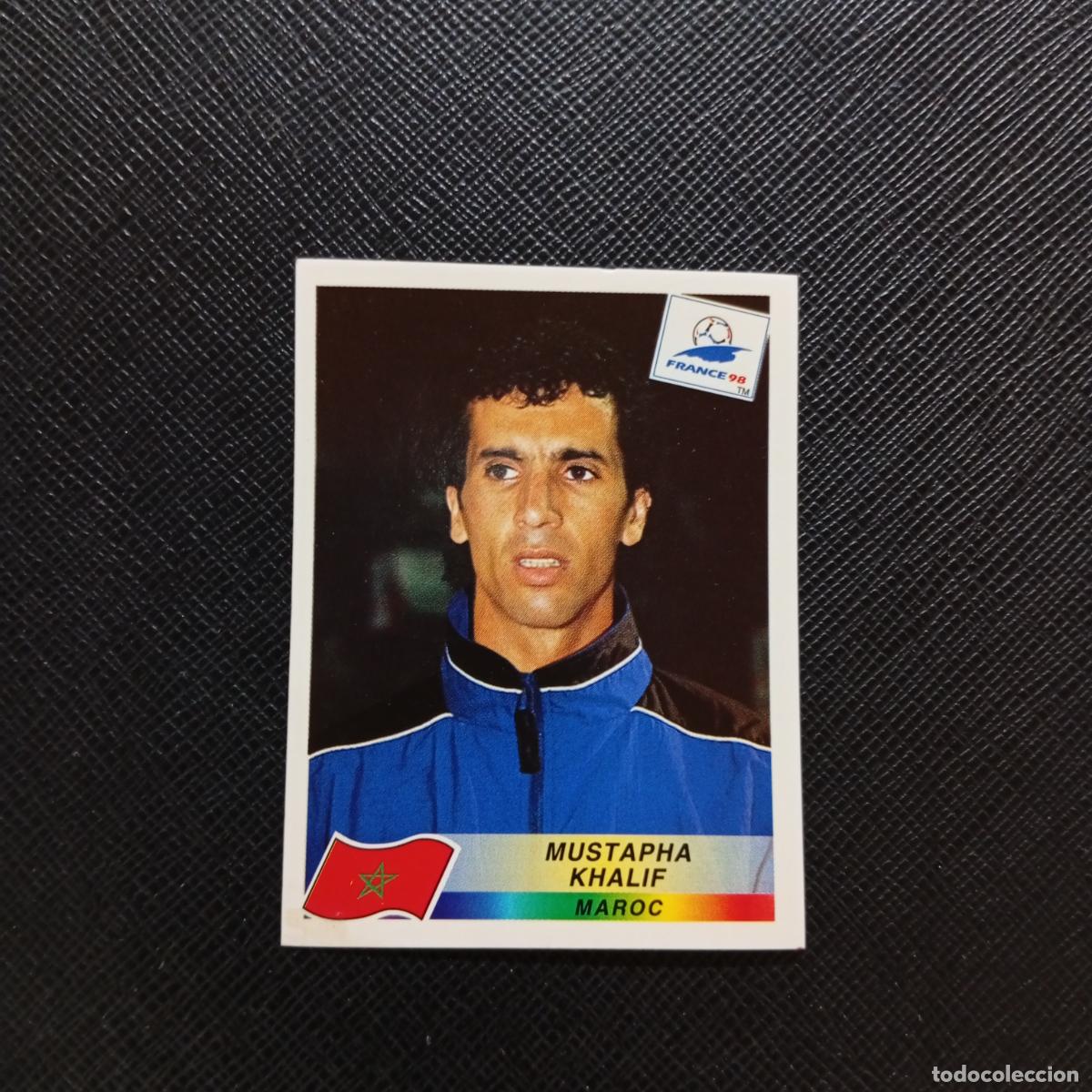 Coleccionismo deportivo: 58 MUSTAPHA KHALIF MARRUECOS PANINI 1998 MUNDIAL CROMO FUTBOL FRANCIA 98 - SIN PEGAR - A12 PG469
