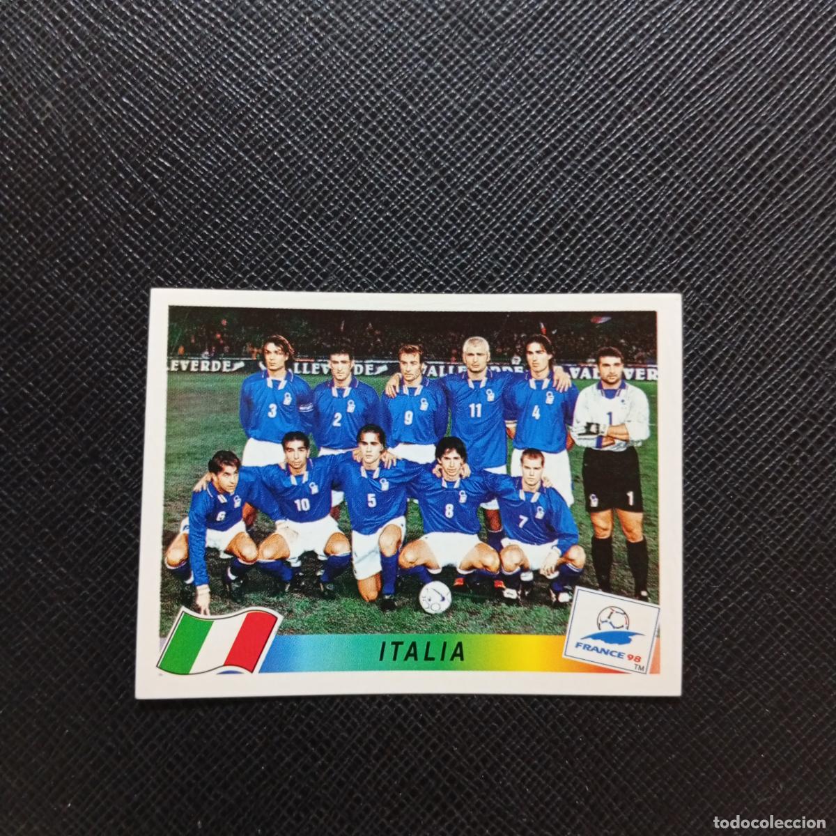 Coleccionismo deportivo: 85 ALINEACION ITALIA PANINI 1998 MUNDIAL CROMO FUTBOL FRANCIA 98 - SIN PEGAR - A12 PG469