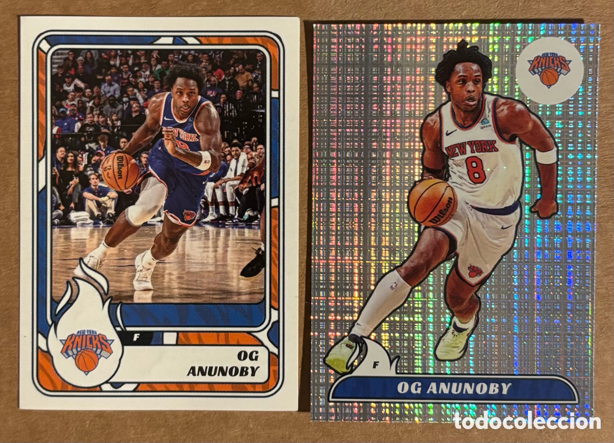 Coleccionismo deportivo: OG ANUNOBY (NEW YORK KNICKS). 2 CROMOS PANINI NBA STICKERS COLLECTION 2024/25. #233-238. SIN PEGAR