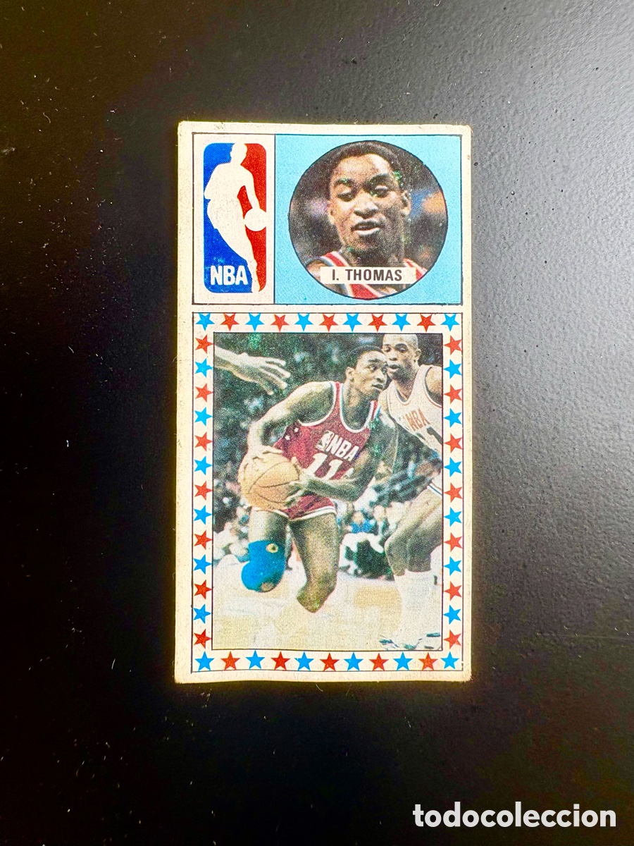 Sammelleidenschaft Sport: &Uacute;NICO EN TC - ISIAH THOMAS. NBA. N&deg; 164. MERCHANTE. LIGA BALONCESTO 1986-1987. 86 87.