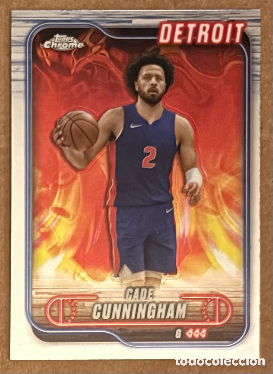 Coleccionismo deportivo: CADE CUNNINGHAM (DETROIT). CARTA TOPPS CHROME 2024 NBA. #18.