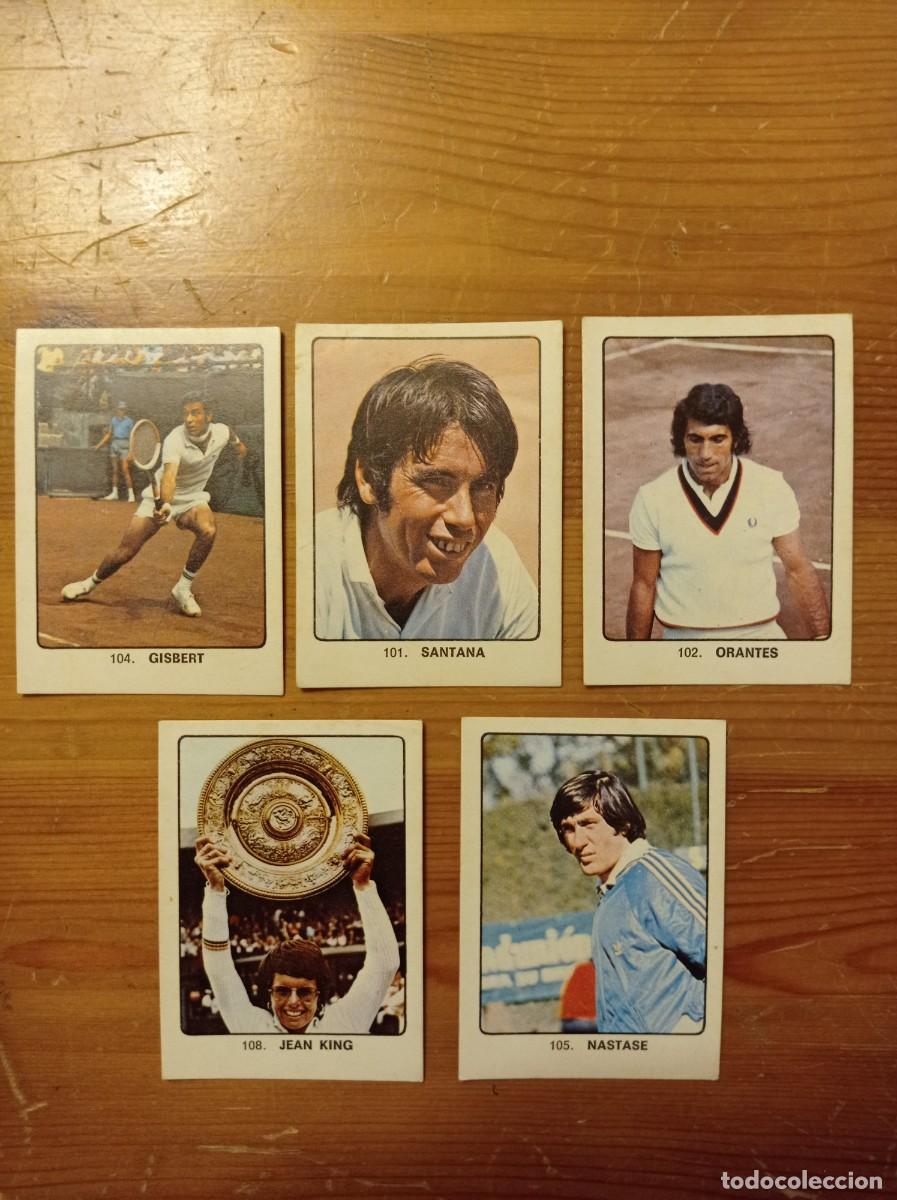 Coleccionismo deportivo: Santana Orantes Nastase King Gisbert - Keisa 1974 Campones del Deporte Mundial
