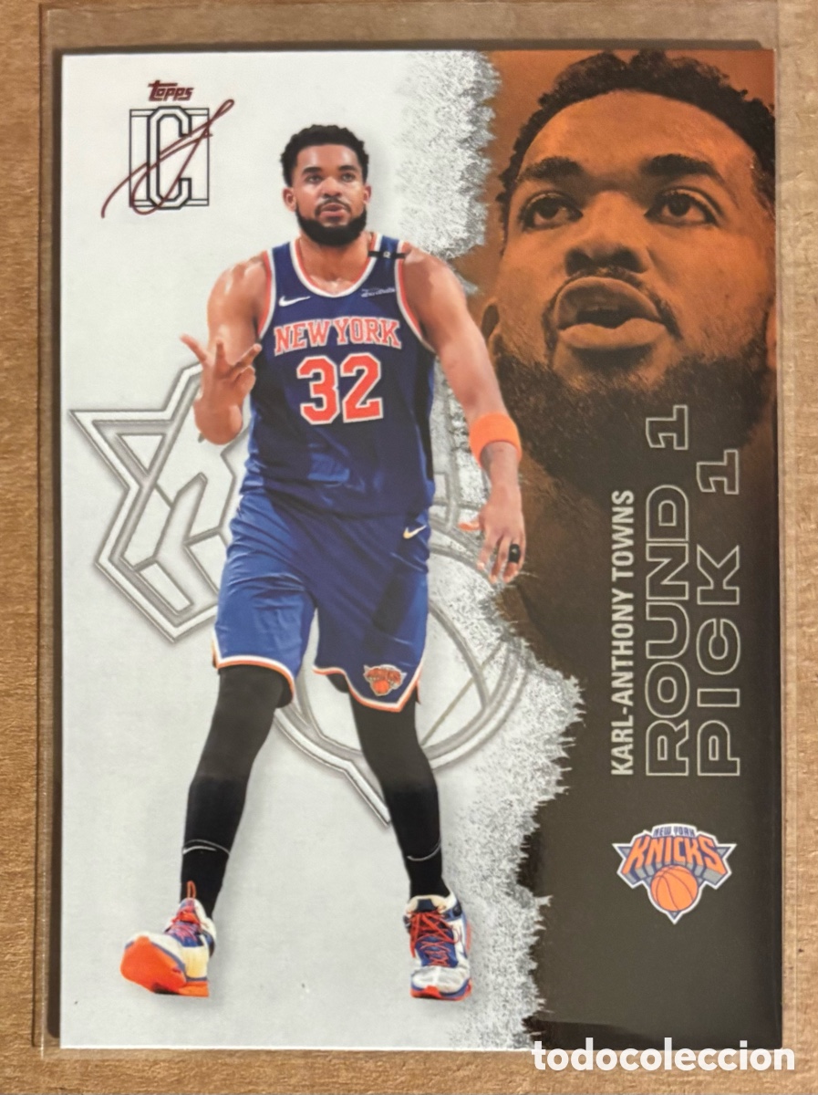Coleccionismo deportivo: KARL ANTHONY TOWNS (NEW YORK KNICKS). CARTA TOPPS SIGNATURE CLASS 2025/26 NBA. #63.