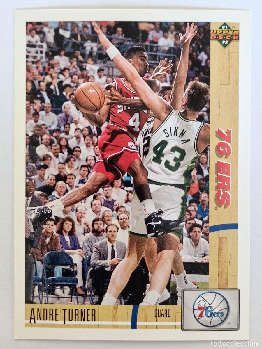 Coleccionismo deportivo: #134 ANDRE TURNER (PHILADELPHIA 76ERS) CARD 91/92 UPPER DECK