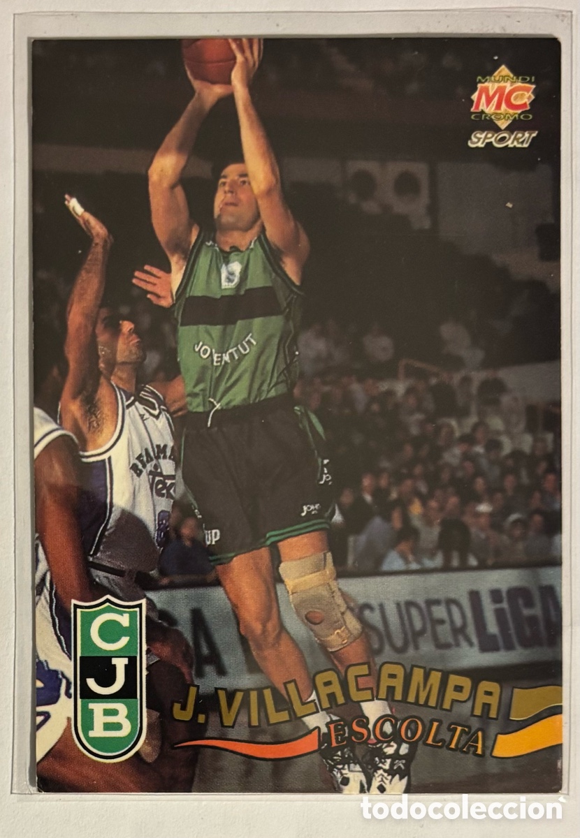 Coleccionismo deportivo: JORDI VILLACAMPA (JOVENTUT BADALONA). CARTA COLECCI&Oacute;N MUNDI CROMO SPORT ACB 1995.