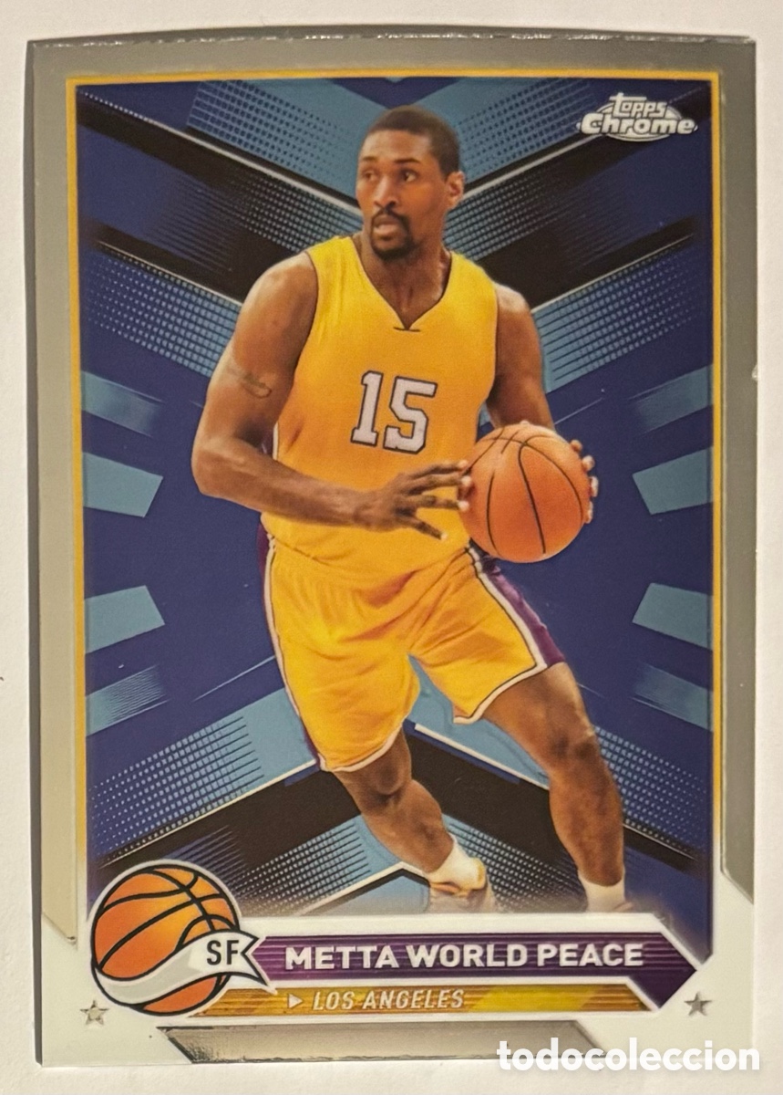 Coleccionismo deportivo: METTA WORLD PEACE (LOS ANGELES LAKERS). CARTA TOPPS CHROME NBA 2023-24. #13.
