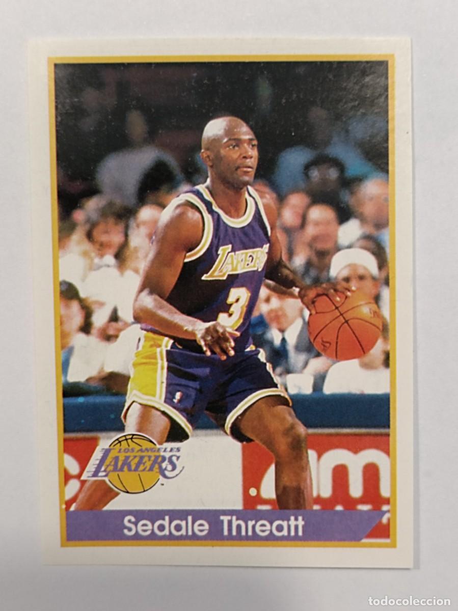 Coleccionismo deportivo: #162 SEDALE THREATT (LOS ANGELES LAKERS) NBA 94/95 PANINI