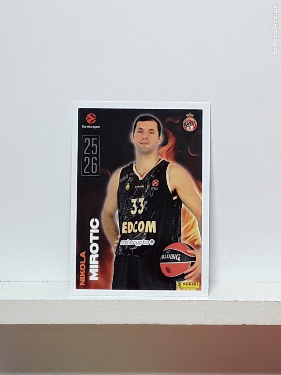 Colecionismo desportivo: EUROLIGA 2025 2026 EUROLEAGUE 25 26 CROMO PANINI BALONCESTO N 5 MONACO NIKOLA MIROTIC