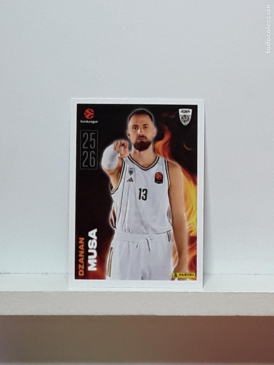 Sammelleidenschaft Sport: EUROLIGA 2025 2026 EUROLEAGUE 25 26 CROMO PANINI BALONCESTO N 8 DUBAI DZANAN MUSA