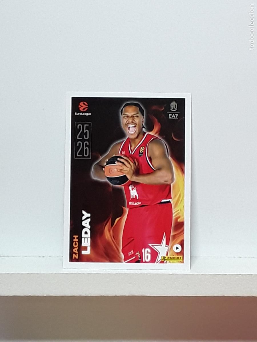 Sports collectibles: EUROLIGA 2025 2026 EUROLEAGUE 25 26 CROMO PANINI BALONCESTO N 9 OLIMPIA MILANO ZACH LEDAY