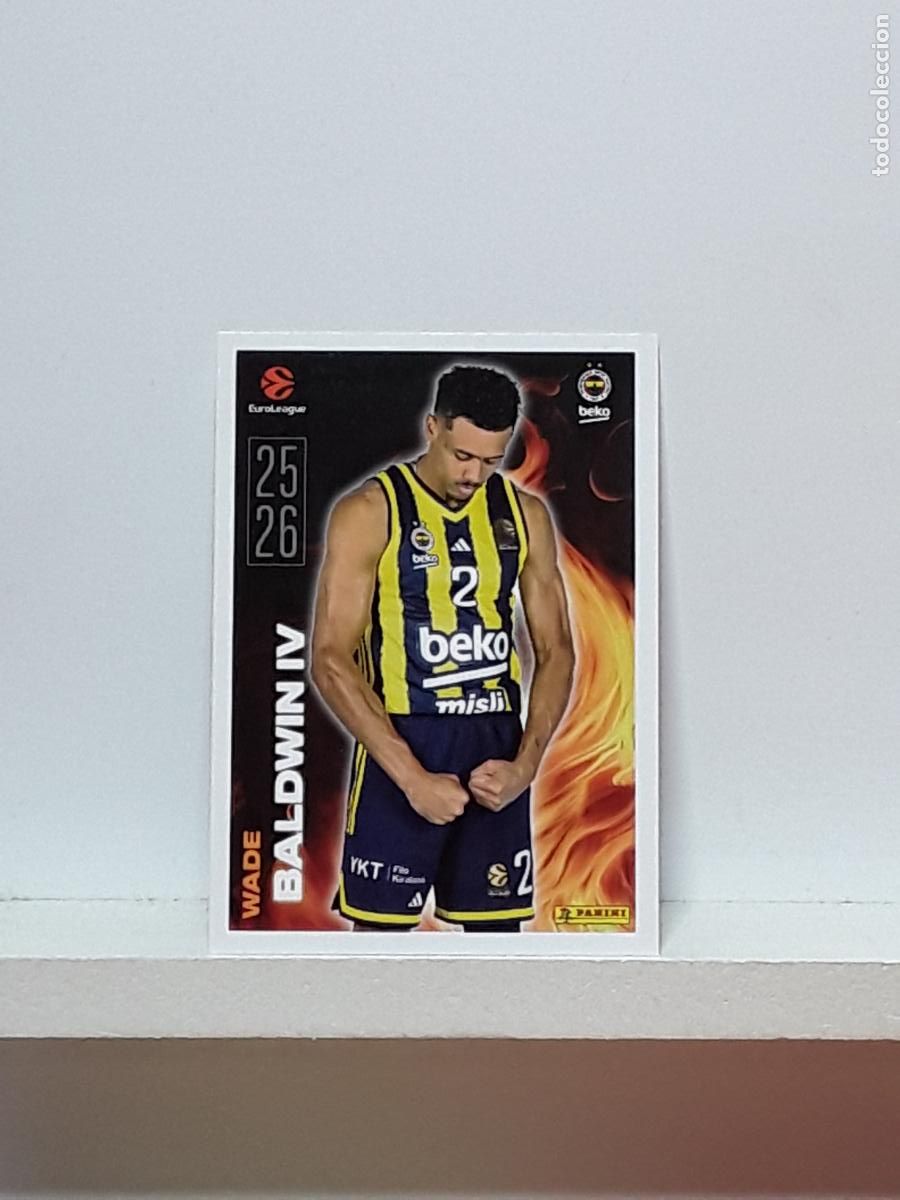 Colecionismo desportivo: EUROLIGA 2025 2026 EUROLEAGUE 25 26 CROMO PANINI BALONCESTO N 12 FENERBAHCE WADE BALDWIN IV