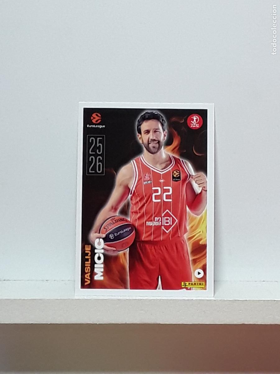 Collezionismo sportivo: EUROLIGA 2025 2026 EUROLEAGUE 25 26 CROMO PANINI BALONCESTO N 13 HAPOEL TEL AVIV VASILIJE MICIC
