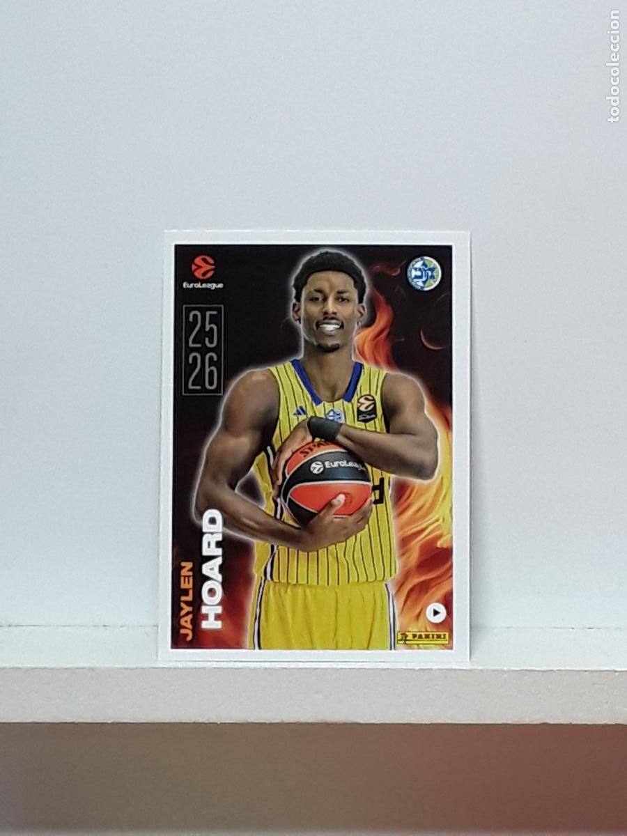 Coleccionismo deportivo: EUROLIGA 2025 2026 EUROLEAGUE 25 26 CROMO PANINI BALONCESTO N 15 MACCABI TEL AVIV JAYLEN HOARD