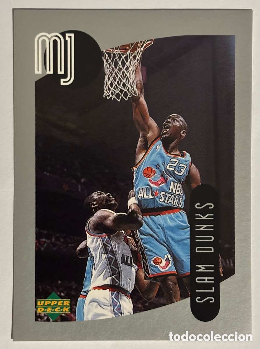 Coleccionismo deportivo: MICHAEL JORDAN. CROMO 1998 UPPER DECK MJ STICKERS. SERIE SLAM DUNKS. #97. NUEVO, SIN PEGAR.