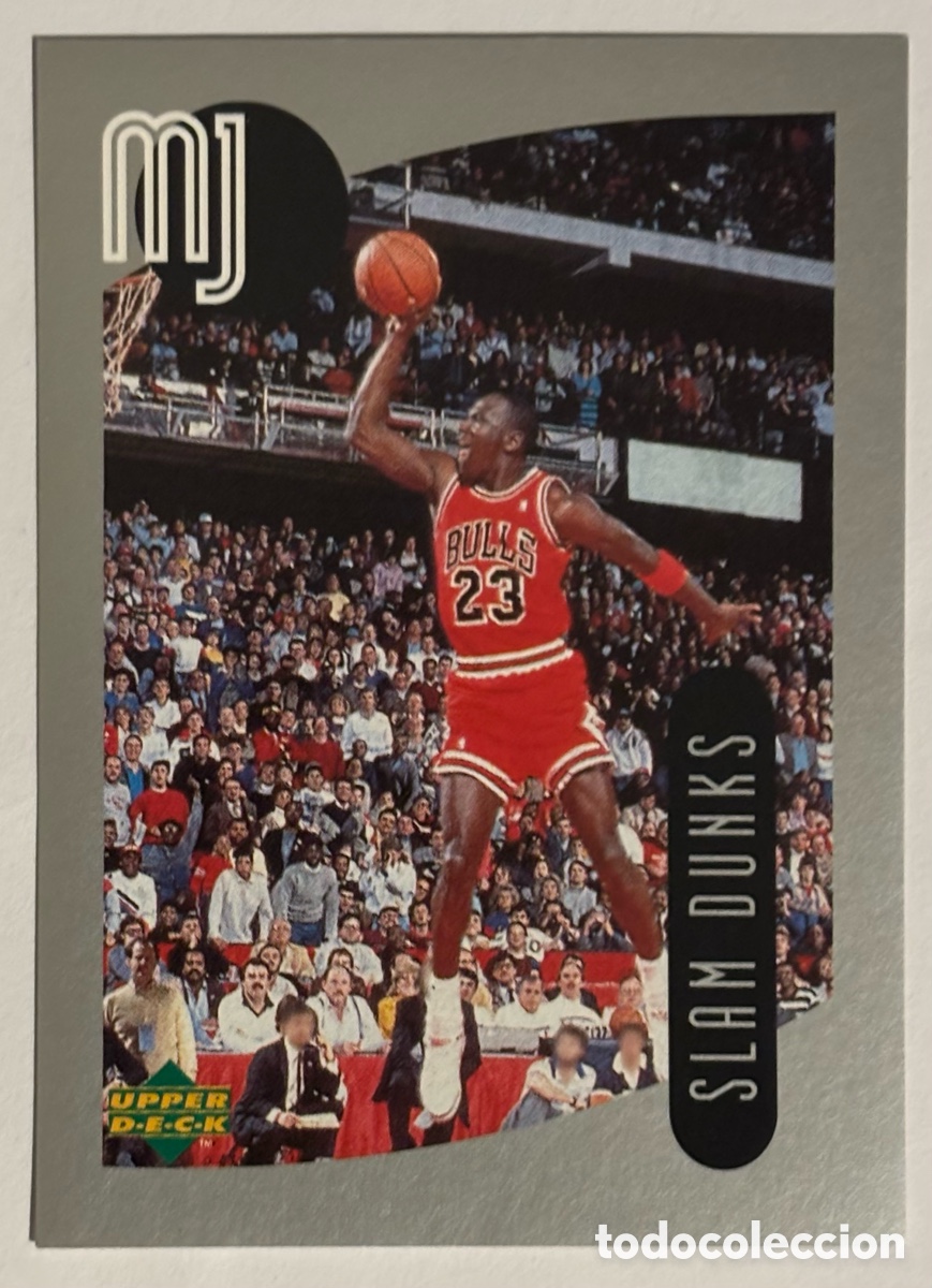 Colecionismo desportivo: MICHAEL JORDAN. CROMO 1998 UPPER DECK MJ STICKERS. SERIE SLAM DUNKS. #90. NUEVO, SIN PEGAR.