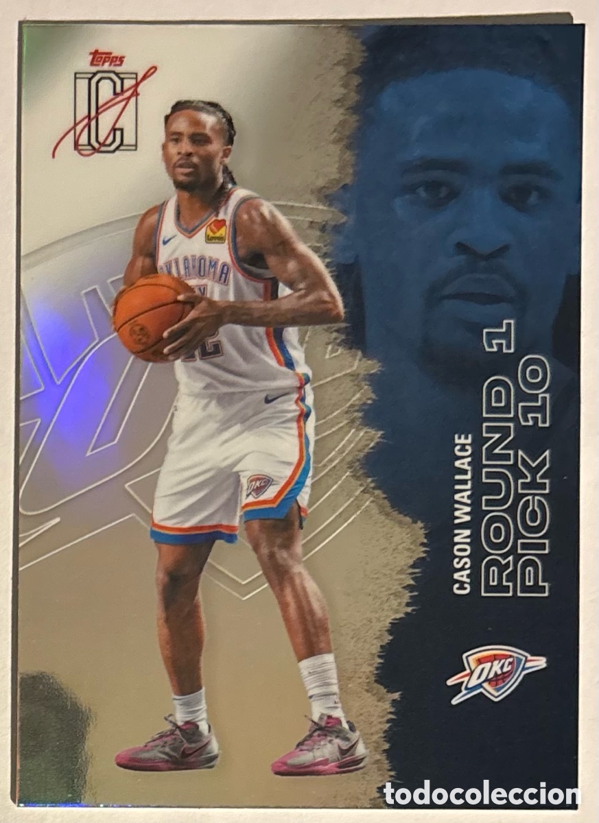 Coleccionismo deportivo: CASON WALLACE (OKLAHOMA CITY THUNDER). CARTA CHROME TOPPS NBA SIGNATURE CLASS 25/26. #31.
