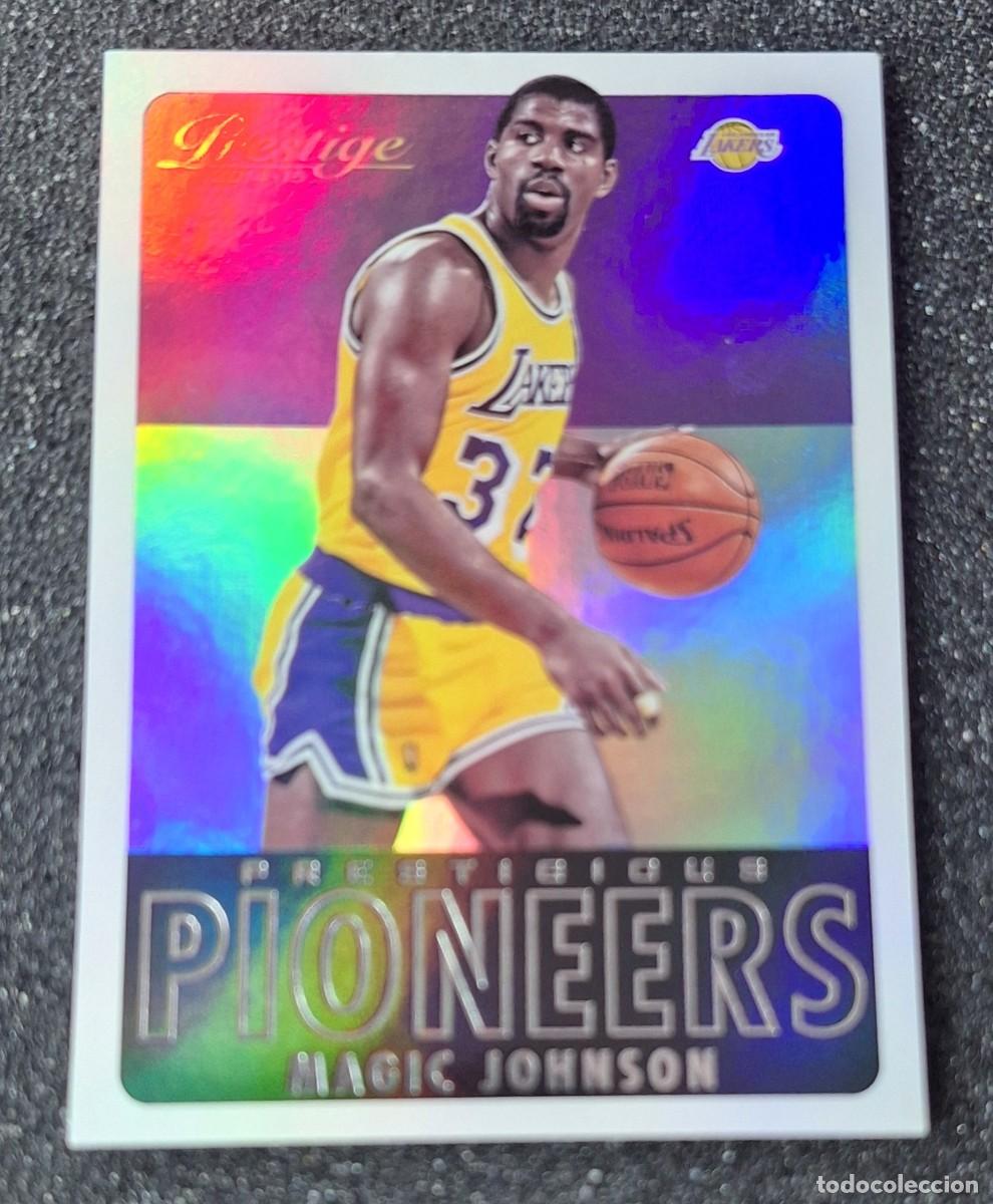Coleccionismo deportivo: Magic Johnson Los Angeles Lakers Panini Prestige Basketball Prestigious Pioneers #19 Premium