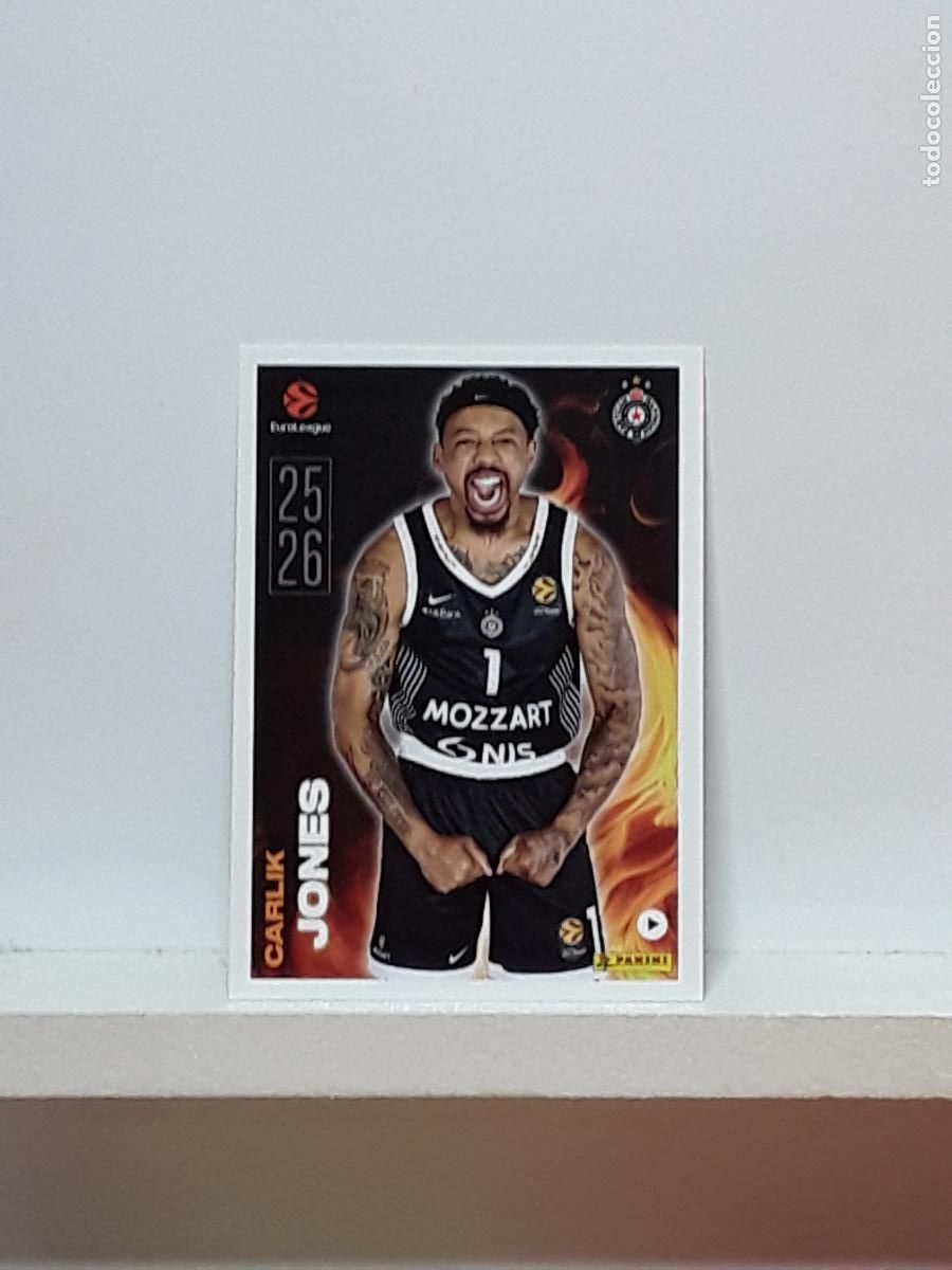 Sammelleidenschaft Sport: EUROLIGA 2025 2026 EUROLEAGUE 25 26 CROMO PANINI BALONCESTO N 19 PARTIZAN CARLIK JONES