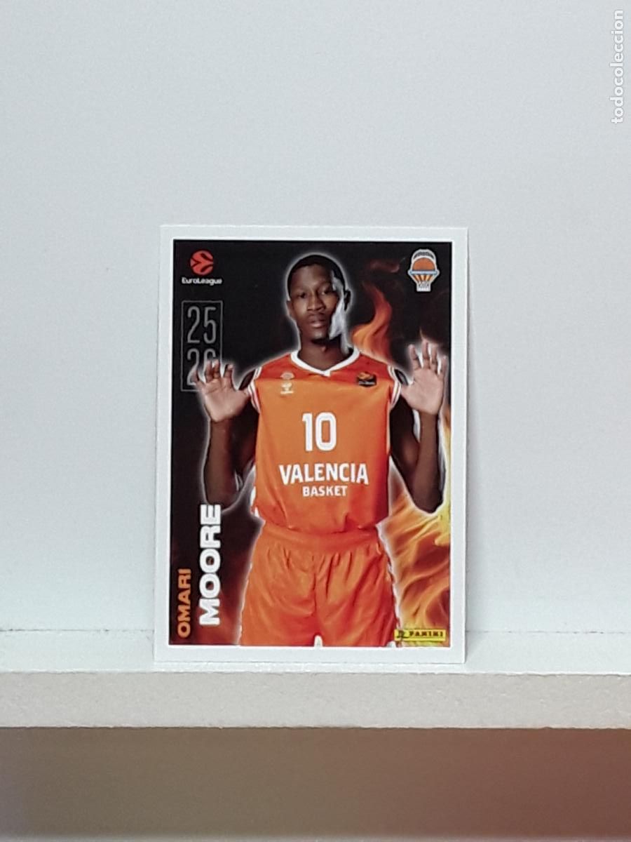 Sports collectibles: EUROLIGA 2025 2026 EUROLEAGUE 25 26 CROMO PANINI BALONCESTO N 21 VALENCIA OMARI MOORE