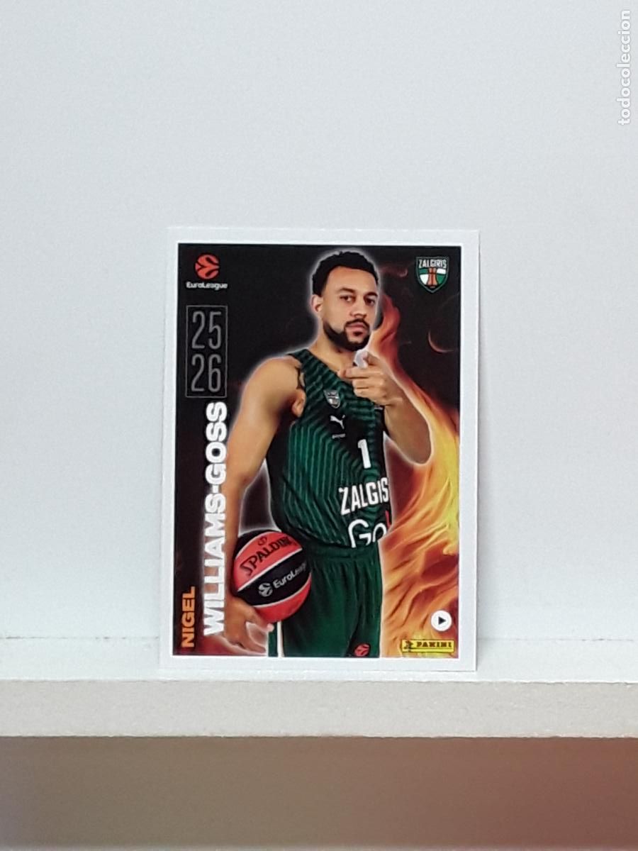 Sammelleidenschaft Sport: EUROLIGA 2025 2026 EUROLEAGUE 25 26 CROMO PANINI BALONCESTO N 23 ZALGIRIS NIGEL WILLIAMS-GOSS
