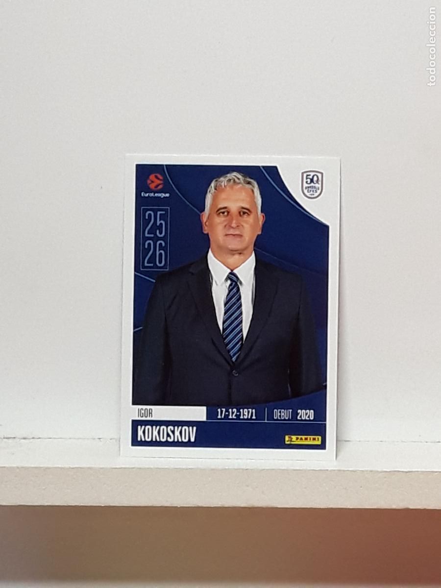 Coleccionismo deportivo: EUROLIGA 2025 2026 EUROLEAGUE 25 26 CROMO PANINI BALONCESTO N 45 ANADOLU EFES IGOR KOKOSKOV