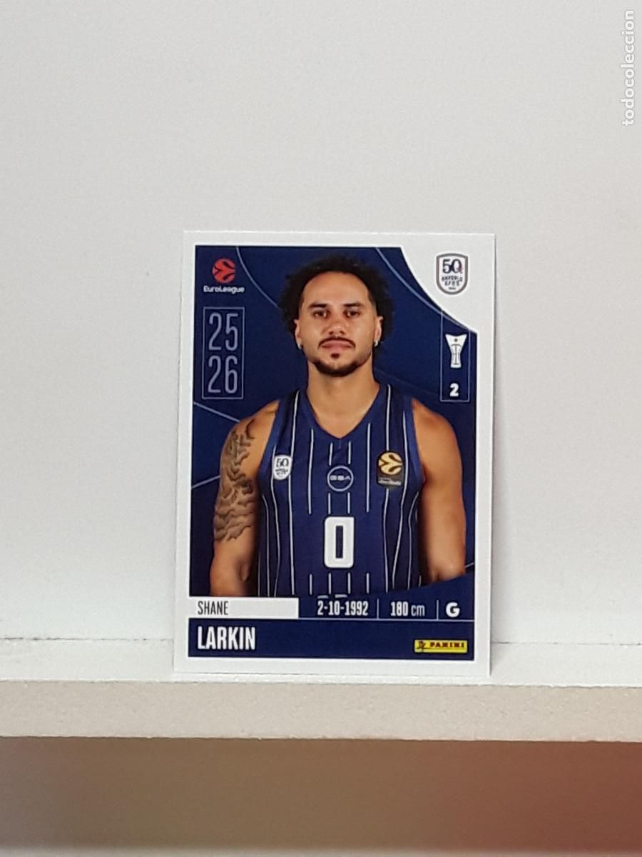 Collezionismo sportivo: EUROLIGA 2025 2026 EUROLEAGUE 25 26 CROMO PANINI BALONCESTO N 46 ANADOLU EFES SHANE LARKIN