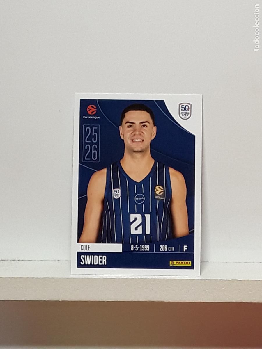 Collezionismo sportivo: EUROLIGA 2025 2026 EUROLEAGUE 25 26 CROMO PANINI BALONCESTO N 55 ANADOLU EFES COLE SWIDER