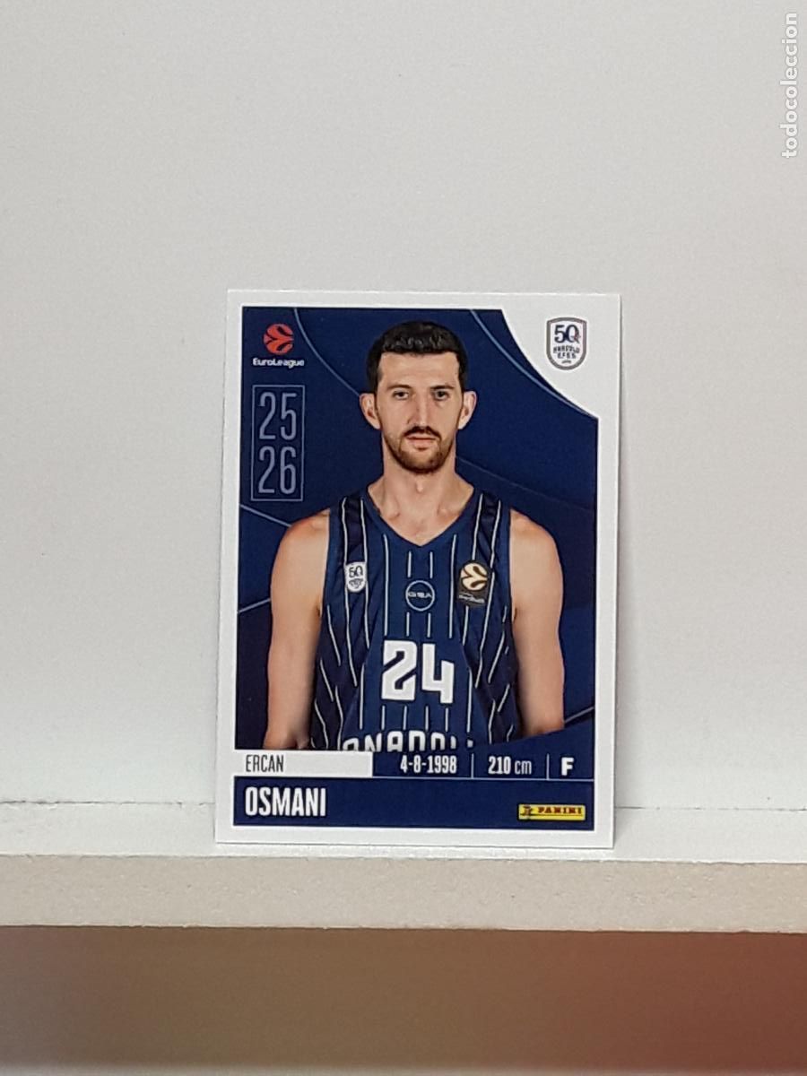 Collezionismo sportivo: EUROLIGA 2025 2026 EUROLEAGUE 25 26 CROMO PANINI BALONCESTO N 56 ANADOLU EFES ERCAN OSMANI