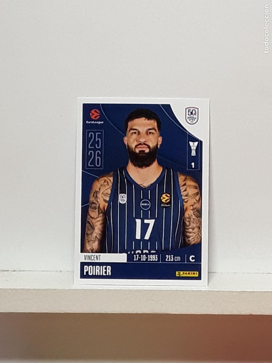 Sammelleidenschaft Sport: EUROLIGA 2025 2026 EUROLEAGUE 25 26 CROMO PANINI BALONCESTO N 59 ANADOLU EFES VINCENT POIRIER